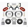 Wilwood 140-12460-R Narrow Superlite 6R Front Hub Kit 12.88in Red 59-64 Chevy Impala / 63-64 Corvette