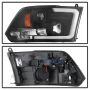 SPYDER 5084811 Projector Headlights - Version 2 - Light Bar DRL - Black