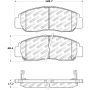 Stoptech 305.09590 Street Select Brake Pads - Front