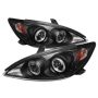 SPYDER 5064301 Projector Headlights - LED Halo - Black