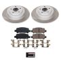 PowerStop SC3124 Semi-Coated Rotor and Low-Dust Ceramic Brake Pad Kit