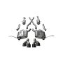 CORSA Performance 14984BLK Corsa 2014-2021 Jeep Grand Cherokee 3.6L V6 Black Sport Cat-Back Exhaust