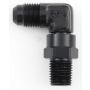 FRAGOLA FRG499108-BL #8 x 3/8 MPT 90 Deg Swivel Adapter Black