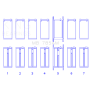 King Ford 200 3.3L 12V Main Bearing Set