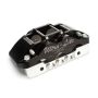 MPD RACING MPD17100 Brake Caliper Radial Mnt Black Alum Left Side