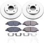 PowerStop CRK5862 Genuine Geomet Coated Rotor and Low-Dust Ceramic Brake Pad Kit