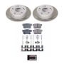 PowerStop SC2270 Semi-Coated Rotor and Low-Dust Ceramic Brake Pad Kit