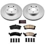 PowerStop CRK3156 Genuine Geomet Coated Rotor and Low-Dust Ceramic Brake Pad Kit