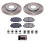 PowerStop SC6543 Semi-Coated Rotor and Low-Dust Ceramic Brake Pad Kit