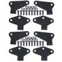 Kentrol 07-18 Jeep Wrangler JK Body Door Hinge Set 8 Pieces 4 Door - Textured Black