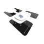 Rally Armor MF49-UR-BLK/SIL 18-25 Subaru Ascent Black UR Mud Flap w/Silver Logo