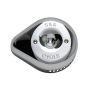 S&S Cycle 170-0532 Stealth Slasher Teardrop Air Cleaner Cover - Chrome