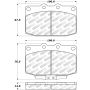 Stoptech 305.03310 86-91 Mazda RX-7 Street Select Front Brake Pads