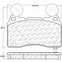StopTech 14-17 Chevrolet Camaro SS/09 Pontiac G8 Street Select Front Brake Pads