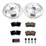 PowerStop K1363 Z23 Daily Driver Carbon-Fiber Ceramic Brake Pad and Drilled & Slotted Rotor Kit