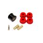 BMR 12-15 5th Gen Camaro Differential Mount Bushing Kit (Poly/Delrin Combo) - Black/Red