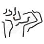 Mishimoto 01-05 Subaru WRX Black Silicone Ancillary Hoses