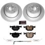 PowerStop CRK5492 Genuine Geomet Coated Rotor and Carbon-Fiber Ceramic Brake Pad Kit