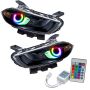 Oracle Lighting 7142-504 SMD Pre-Assembled Headlights, HID Style, Black Bezel, ColorSHIFT(tm) - Simple