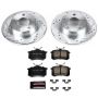PowerStop K941 Z23 Daily Driver Carbon-Fiber Ceramic Brake Pad and Drilled & Slotted Rotor Kit