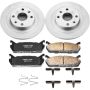 PowerStop CRK770 Genuine Geomet Coated Rotor and Low-Dust Ceramic Brake Pad Kit