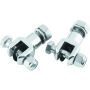 Bikers Choice 150860 L72-98 BT & XL Chrome Footpeg Clevis With Hardware 1/2-20 Male Peg Pr