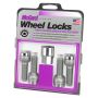McGard Wheel Lock Bolt Set - 4pk. (Radius Seat) M14X1.5 / 17mm Hex / 45.0mm Shank Length - Chrome
