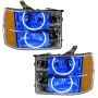 Oracle Lighting 8165-002 SMD Pre-Assembled Headlights, Round Ring Design, Blue