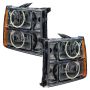 Oracle Lighting 8165-002 SMD Pre-Assembled Headlights, Round Ring Design, Blue