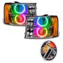 Oracle Lighting 8165-330 SMD Pre-Assembled Headlights, Round Ring Design, ColorSHIFT