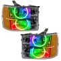 Oracle Lighting 8165-334 SMD Pre-Assembled Headlights, Round Ring Design, ColorSHIFT(tm) - No Controller