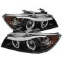 SPYDER 5029652 Projector Headlights - CCFL Halo - Replaceable Eyebrow Bulb - Black