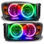 Oracle Lighting 8187-334 SMD Pre-Assembled Headlights, Black Bezel, ColorSHIFT(tm) - No Controller