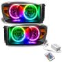 Oracle Lighting 8187-504 SMD Pre-Assembled Headlights, Black Bezel, ColorSHIFT(tm) - Simple