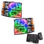 Oracle Lighting 8188-333 SMD Pre-Assembled Headlights, Square Style, ColorSHIFT(tm) 2.0