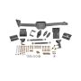 BMR 05-14 S197 Mustang Body Mount Watts Link Rod End/Poly w/ Adj. Axle Clamps - Black Hammertone