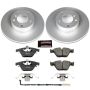 PowerStop CRK4677 Genuine Geomet Coated Rotor and Carbon-Fiber Ceramic Brake Pad Kit