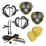KC HiLiTES 97148 FLEX ERA 3 LED DM SAE Fog 2-Lt Mstr Kt - 18-24 Jeep Wrangler JL/Gladiator JT