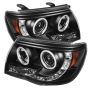 SPYDER 5030283 Projector Headlights - CCFL Halo - Black