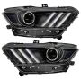 Oracle Lighting 8199-332 2015-2017 Ford Mustang Dynamic RGB+A Pre-Assembled Headlights - Black Edition