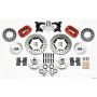 Wilwood 140-11023-DR Forged Dynalite Front Kit 11.00in Drilled Red 65-72 CDP A Body - 10in Drum
