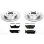 PowerStop K2445 Z23 Daily Driver Carbon-Fiber Ceramic Brake Pad and Drilled & Slotted Rotor Kit