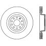 StopTech 06-18 Audi A3 SportStop Cryo Slotted & Drilled Front Left Rotor