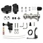 Wilwood 261-16962-P Remote Tandem M/C Kit w/Brkt and Valve - 1in Bore Burnished