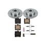 PowerStop KOE627 OE Stock Replacement Low-Dust Ceramic Brake Pad and Rotor Kit