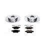PowerStop K5975 Z23 Daily Driver Carbon-Fiber Ceramic Brake Pad and Drilled & Slotted Rotor Kit