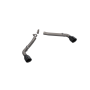 QTP 700110B 2010-2013 Chevrolet Camaro SS  Eliminator Axle Back Black Tips