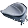 Mustang Motorcycle 75506 Mustang 84-06 Harley Standard Rear Tire Wide Touring Solo Seat w/Studs - Black