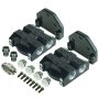 Derale 35727 Premium -10AN Side Ports Dual Filter Mount, 13/16