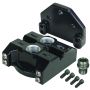 Derale 35728 Premium -10AN Ports Up Single Filter Mount, 13/16